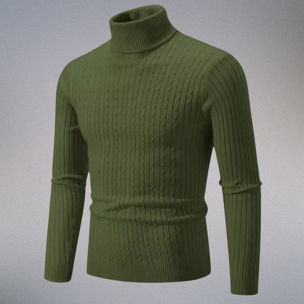 Enzo | Warm Turtleneck Knit Sweater (1 À L'achat, 1 Gratuit)